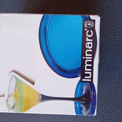 Blue Luminarc coasters new