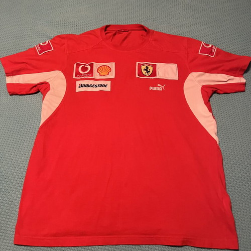 Puma short-sleeve shirt XL red like new, collectible