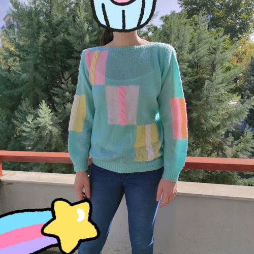 Handmade wool sweater used