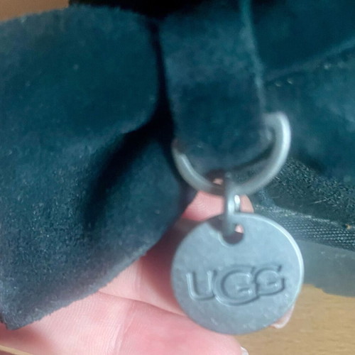 Ugg black Mini ankle boots used, size 39, with fur cuff
