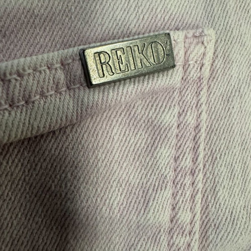 Reiko pink denim shorts XS high waist button fly like new