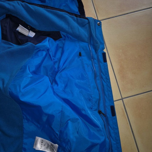Columbia jacket with detachable fleece like new, size S, blue