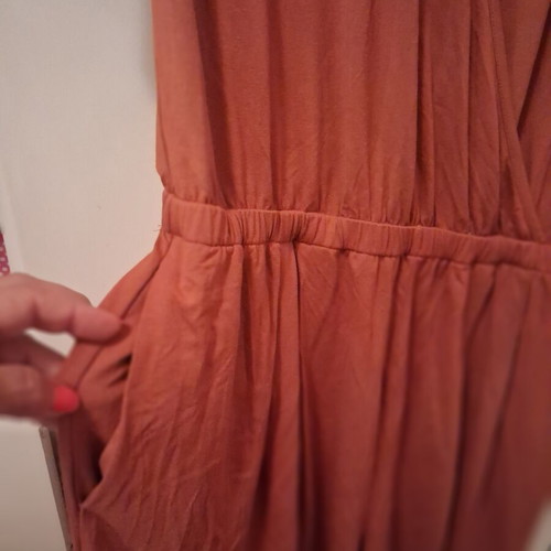 Celestino brown short jumpsuit