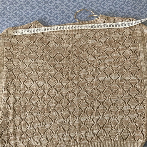 Knitted blouse like new, size M, beige with brown shades
