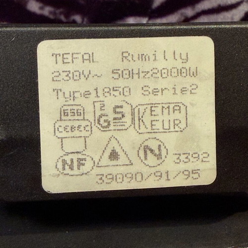 Tefal Electric Grill 2000W Like New