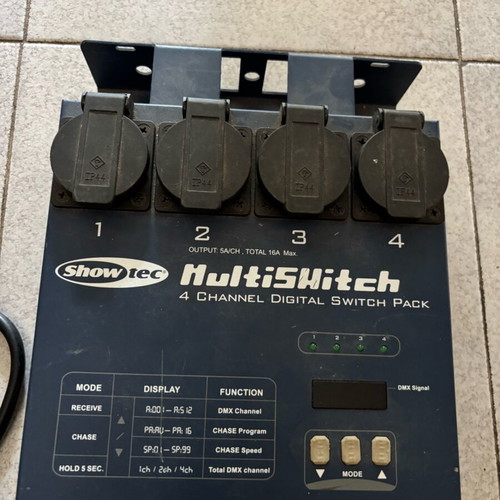 Showtec Switch Pack 4ch like new