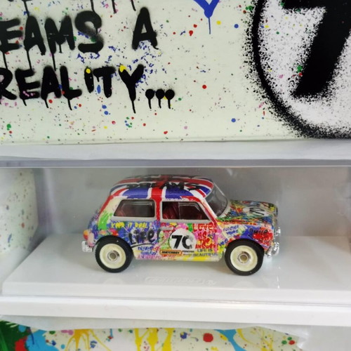 Matchbox x Mr. Brainwash '64 Austin Mini Cooper S new with packaging