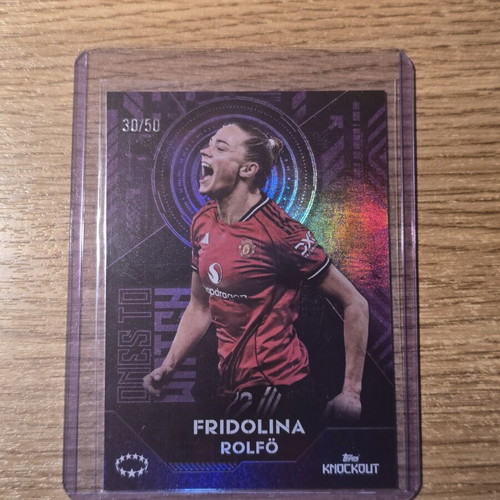Fridolina Rolfö Ones To Watch /50 Topps UWCL Knockout 2025-2026 Manchester United card