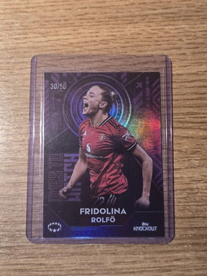 Fridolina Rolfö Ones To Watch /50 Topps UWCL Knockout 2025-2026 Manchester United card