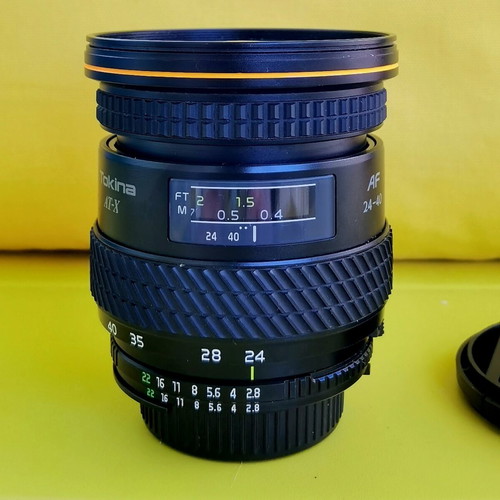 Tokina AT-X 240 AF Nikon lens like new, 24-40mm f/2.8 zoom