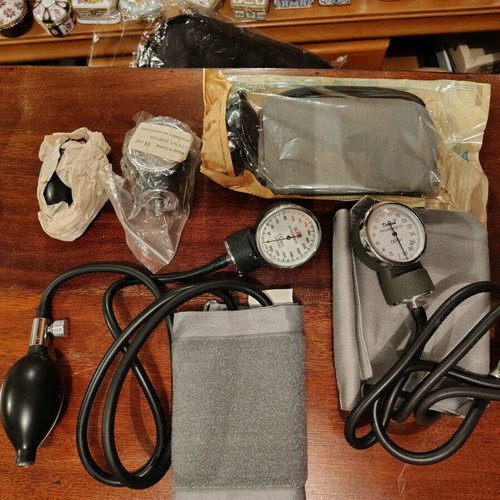 Blood pressure monitors and spare parts new, all together