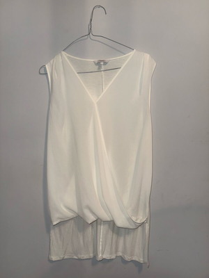 Next asymmetrical blouse white like new