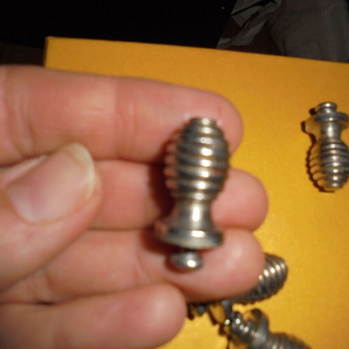 Small iron drawer knobs used, set of 4 pieces