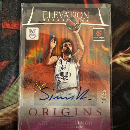 2025-26 Origins Euroleague Elevation Signatures Krunoslav Simon card like new
