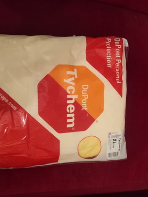 Φόρμες χημικής προστασίας DuPont Tychem C μέγεθος XL πακέτο 4 καινούργιες