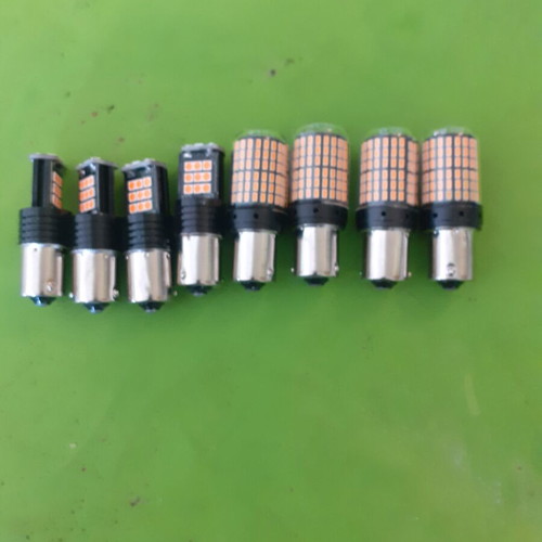 Car bulbs new, type BAU15S, 20 and 21 W Canbus yellow