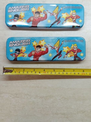 Metal pencil cases used, set of 2 Hamilton House