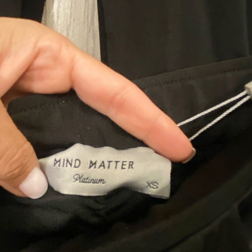 Luna dress Mind Matter new, black, jersey fabric, V neckline