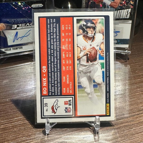 2025 Panini Donruss Card #39 Bo Nix Denver Broncos QB new