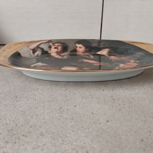 Limoges 22 Karat porcelain platter used, 36cm diameter