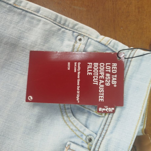 Levi's jeans new, low rise bootcut, blue turquoise