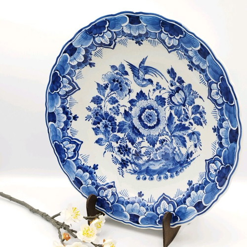 DELFT hand-painted plate from 1954 used, antique