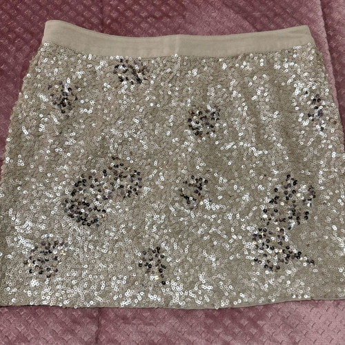 Stradivarius mini skirt beige like new, size S