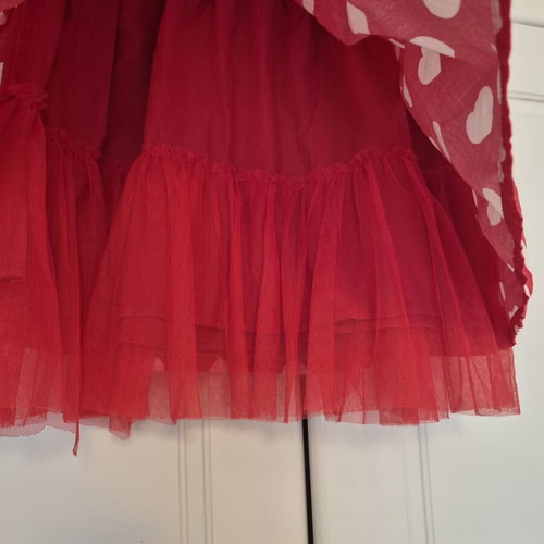 Skirt red with hearts LC Waikiki like new for 8 years old