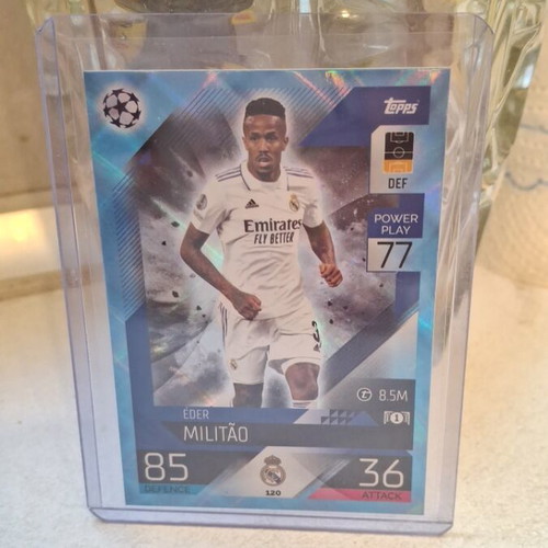 Eder Militao Topps blue foil card