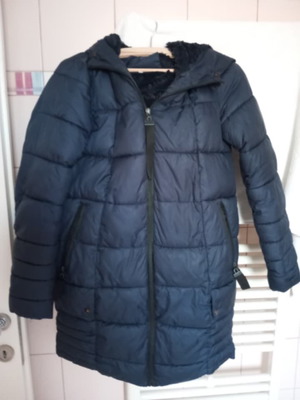 Women's jacket with inner fur like new, black size M