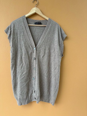 Sleeveless women's wool vest Feldpausch beige like new