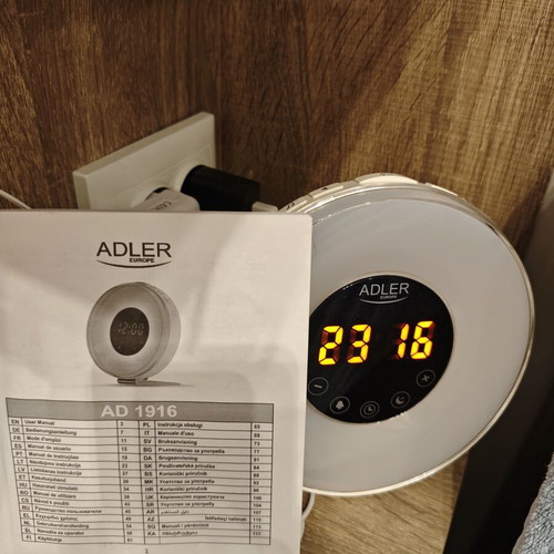 Adler AD 1916 digital alarm clock like new
