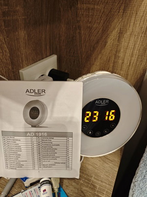 Adler AD 1916 digital alarm clock like new