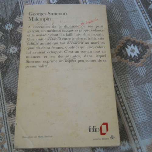 Malempin by Georges Simenon used French book