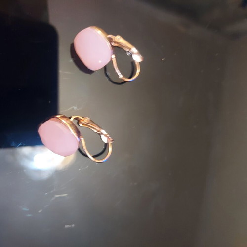 Earrings like new, pink
