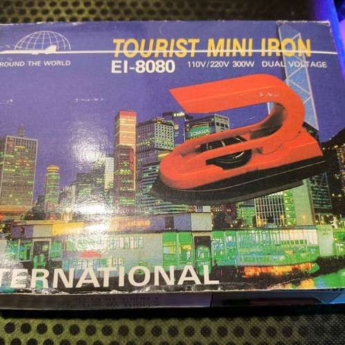 Mini electric travel iron retro like new