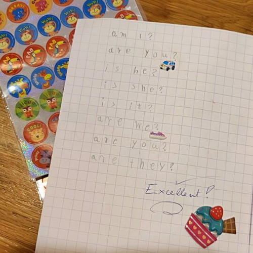 School set rainbow theme new with 24 markers and gift