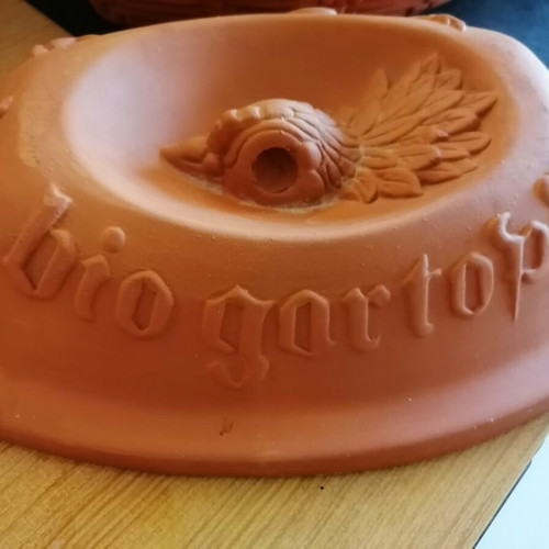 Bio Gastopf clay pot used, natural clay, German