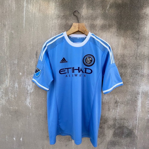 Adidas T-shirt oversized used, size L, blue