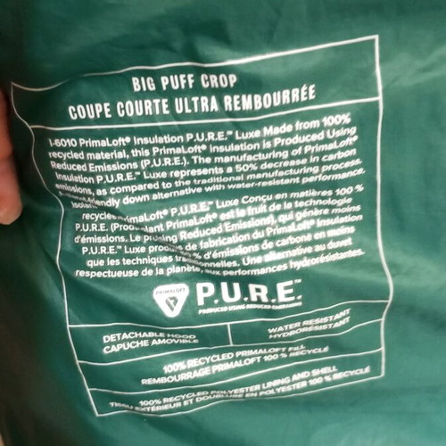 Gap puffer jacket used, green, size S