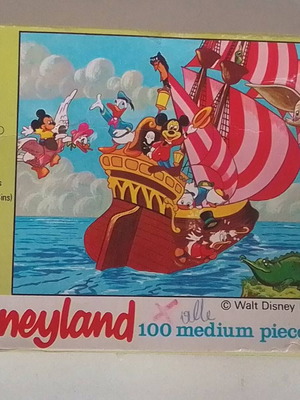 Vintage παιδικό παζλ Miky and His Pirates 100 κομμάτια 1970 καινούργιο