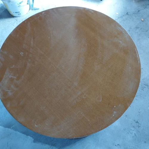 Round bar new with wheels, solid wood, height 86 cm