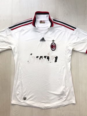 Milan shirt used, 2000s match worn, Adidas size M
