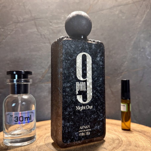 Afnan 9 PM Night Out Eau de Parfum 5ml and 30ml decants