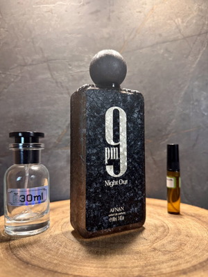 Afnan 9 PM Night Out Eau de Parfum 5ml and 30ml decants