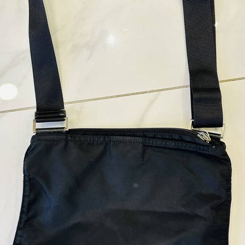 Prada crossbody bag, vintage black nylon