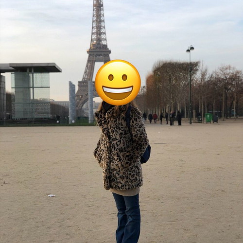 Bershka faux fur coat like new, size S/M, black and brown