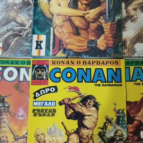 Conan the Barbarian comics pack of 10 issues like new, Greek 1990