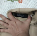 Zara basic blouse small in excellent condition, beige