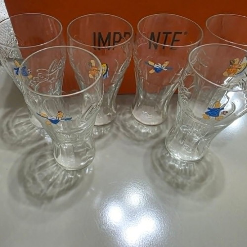 Coca Cola set of 6 collectible glasses Athens 2004 Olympics